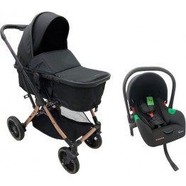 Kikka Boo One Ρυθμιζόμενο Καρότσι 3 σε 1 Kατάλληλο για Nεογέννητο Black 11kg 31001010236